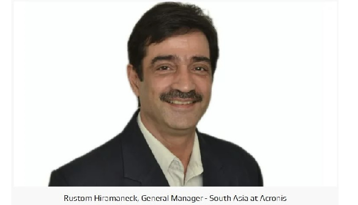Rustom Hiramaneck, Acronis General Manager in India and South Asia