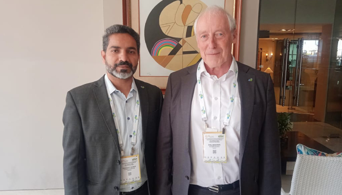 Phil Beecher (right), President & CEO, Wi-SUN Alliance and Amarjeet Kumar (left), Regional Coordinator, Wi-SUN Alliance in New Delhi.