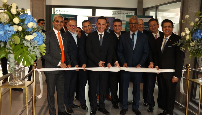 Top leadership of the three companies at the opening ceremony of the Digital Innovation Hub at the Research and Innovation Hub of CYENS Center of Excellence. Cyprus