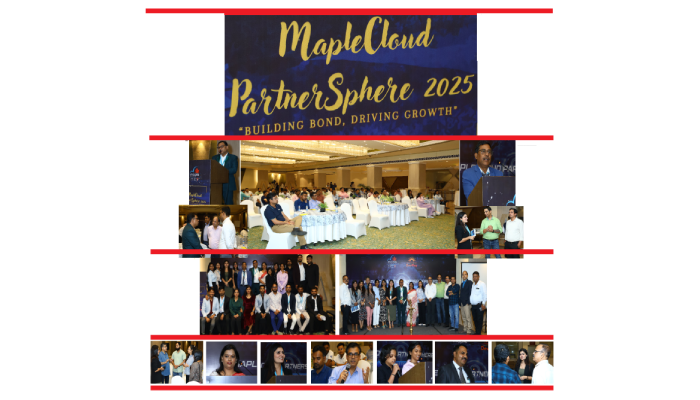 MapleCloud Technologies, in collaboration with DevRay and distribution partner Iris Global Services, successfully hosted its flagship partner engagement event “MapleCloudPartnerSphere 2025” at The Suryaa, New Delhi.
